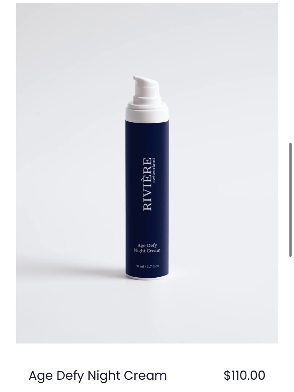 Rivière Age Defy Night Cream - Deep Navy